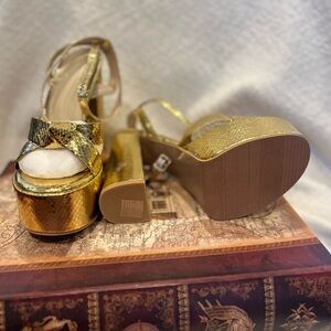 Gold Platform Sandals